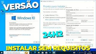 Como INSTALAR Windows 11 24H2 RTM em QUALQUER COMPUTADOR SEM REQUISITOS e SEM PERDER NADA [upl. by Ansaev]