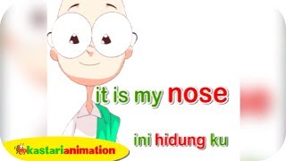 Belajar Bahasa Inggris part 2  Part of the Body  Kastari Animation Official [upl. by Nanice]