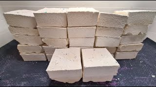 Fluffy Powdery White Reformed Gym Chalk Blocks [upl. by Annabela]