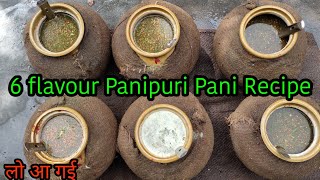 6 Flavour panipuri Pani recipe Panipuri ka pani kaise banaye panipuripanirecipe [upl. by Stanislaus]