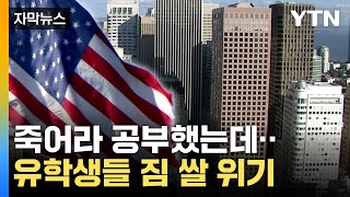 자막뉴스 quot100 운quot공부 끝낸 미국 유학생 상당수가 귀국  YTN [upl. by Arracat]