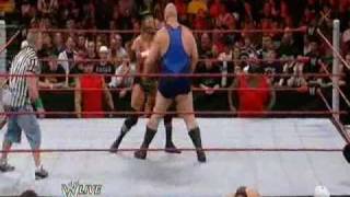 WWE No DQ Lumberjack Match10 26 2009 Triple H vs Big Show [upl. by Adnohryt513]