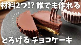 【糖質4gチョコケーキ】材料2つ レンジで簡単混ぜるだけ 一人前ダイエットチョコケーキ [upl. by Wilhelmine]