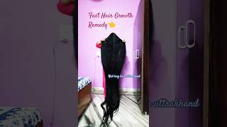 Fast Hair Growth Remedy👈☝️😮hair growthhairlength rapunzel hairstyle shorts [upl. by Jeuz]