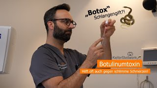 Botulinumtoxin  Botox hilft oft auch gegen Schmerzen [upl. by Ydoj956]