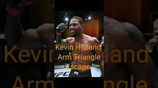 Kevin Holland Arm Triangle Escapeufc mma bjj [upl. by Mathian]