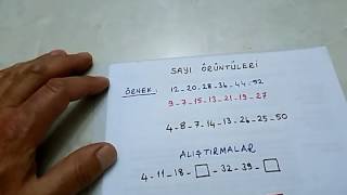 Sayı örüntüleri 3sınıf matematik bulbulogretmen matematik örüntü dogalsayılar [upl. by Avra]