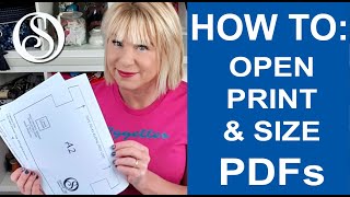 Printing PDFs and how to size and resize [upl. by Aynatahs410]