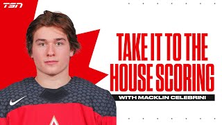 Macklin Celebrini teaches take it to the house scoring  Team Canada Skills [upl. by Weinstock]