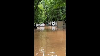 Aerial Footage Shows Major Flooding In Arkansas [upl. by Bettzel]