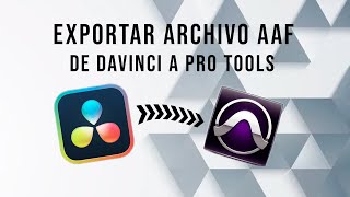 Exportar AAF  de Davinci a Pro Tools [upl. by Crescentia]