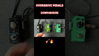 Overdrive pedals comparison 🎸🔥guitareffects guitarpedals mooeraudio guitartone guitartones [upl. by Asiilanna]