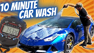 HOW TO WASH A CAR FASTER  Car Wash in 10 minutes or less [upl. by Wiebmer824]