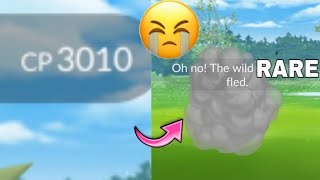 😭 Found 3000cpultra rare wild spawn but Pokemon Go [upl. by Stearne]