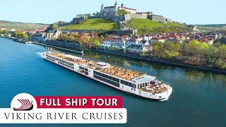 Viking River Cruises  Viking Longship Full Walkthrough Tour amp Review 4K  All Public Spaces [upl. by Constanta959]