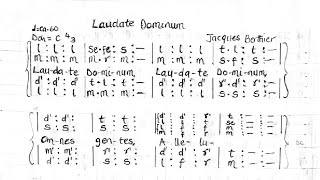 Laudate Dominum  Jacques Berthier Taize Community  Solfa Oracle [upl. by Yasui]