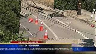 News 8  La Jolla Collapse Massive Landslide Destroys Homes [upl. by Bortz782]