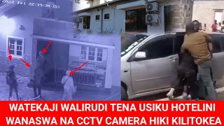 MAPYA YAIBUKA CCTV FOOTAGE ZIMEWANASA WATEKAJI WALIVYORUDI USIKU BAADA YA KUSHINDWA MCHANA KUMTEKA [upl. by Brewster]