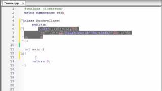 Buckys C Programming Tutorials  12  Introduction to Classes and Objects [upl. by Crandell]