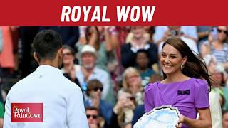 Novak Djokovics Classy Move at Wimbledon Leaves Kate Middleton Smiling  Royal family [upl. by Mitchiner]