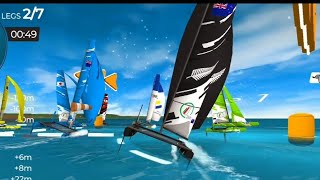 Virtual Regatta NacraF18 Class Sailing portsmouth UK 2024 Eregatta [upl. by Mok566]