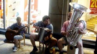 Accordion Guitar amp Tuba Trio Performance by Musicband Danhausen Frans [upl. by Laural]