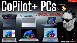 SPECIAL EVENT  Live Unboxing amp Testing 6 Copilot PCs from Lenovo HP Samsung Asus amp Microsoft [upl. by Nicole178]