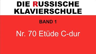 Die Russische Klavierschule Band 1 Nr 70 Etüde Cdur Jelena Gnessina [upl. by Ahsinut]