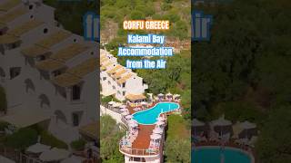 Kalami Bay Corfu Hotels Popular Hotel Locations from the Air shortsvideo shorts [upl. by Allimak]