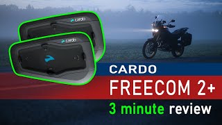 Cardo Freecom 2 headset Review [upl. by Karr]