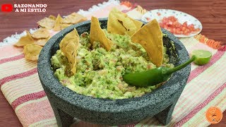 Como hacer un buen Guacamole  Receta en 5 minutos [upl. by Flaherty]