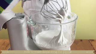 Royal icing recipe  Royal icing with egg whites [upl. by Dadivitan]