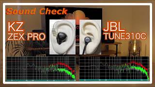 KZ ZEX Pro vs JBL TUNE 310C IEMs Chinese InEar Sound Comparison 中華イヤホン音比較 [upl. by Orelie222]