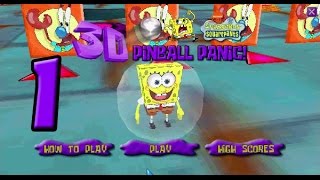 Lets Play Spongebob 3D Pinball Panic ep 1 Back in time [upl. by Ahsratal965]