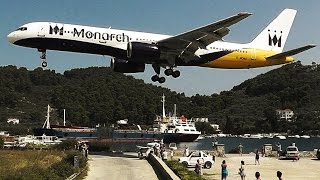 Monarch 757 6 Low Landings amp TakeoffsExtreme JetblastsSkiathos Second St MaartenPlane Spotting [upl. by Georgianne]