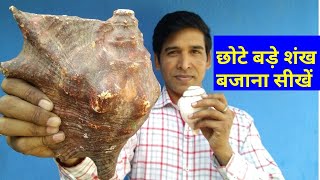 शंख कैसे बजाएं  How to blow Shankh Conch shell [upl. by Hulbard]