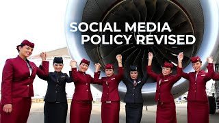 Qatar Airways Scraps Crew Social Media Restrictions [upl. by Neahs513]