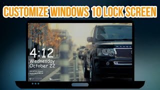 How to Customize amp Personalize Windows 10 Lock Screen  Windows Tutorial [upl. by Augusta]