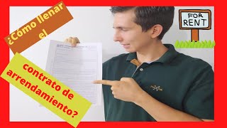 ¿Cómo llenar un contrato de ARRENDAMIENTO NO COMETAS ERRORES 😡💸🏚 [upl. by Analahs941]