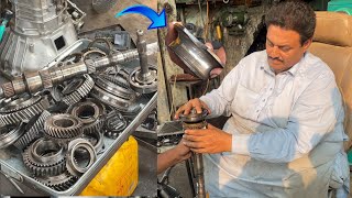 Hundai Shazore Gearbox Restoration  How to Rebuild Destroyed Gearbox with Basic Tools [upl. by Reuven]