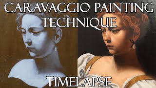 Oil Painting Caravaggio Technique  Timelapse [upl. by Anitsua81]