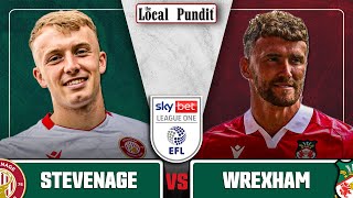 Stevenage v Wrexham  LIVE WATCH ALONG  EFL League One  Match Day 9 [upl. by Loar]