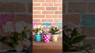 EASY Decoupage Flower Pots in Under 10 Minutes [upl. by Gambell217]