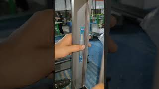 Aluminum panel folded partition doors double hooked security locks better security [upl. by Schreiber809]