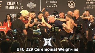 UFC 229 Khabib Nurmagomedov vs Conor McGregor Ceremonial Weighins [upl. by Dlanigger15]