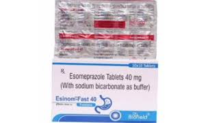 Esinom Fast 40 Tablets Esomeprazole Tablets 40 mg With sodium bicarbonate as buffer [upl. by Aleck]