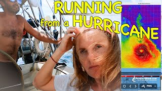 Running Away from a HurricaneWithout a Working Engine 😳 Calico Skies Sailing Ep 163 [upl. by Leivad79]