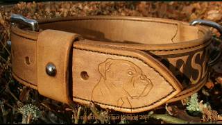 JEWELEECHES how we make our custom made leather dog collars step by step Hondenhalsband DIESEL [upl. by Iggam]