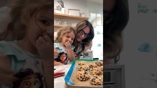 Mila stole it 😂🤩 BREAKFAST COOKIES family breakfast cookies mom recipe cute easy sunday [upl. by Nomael809]