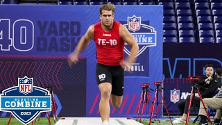 Tight Ends Run the 40Yard Dash at the 2023 NFL Combine [upl. by Nnylacissej192]